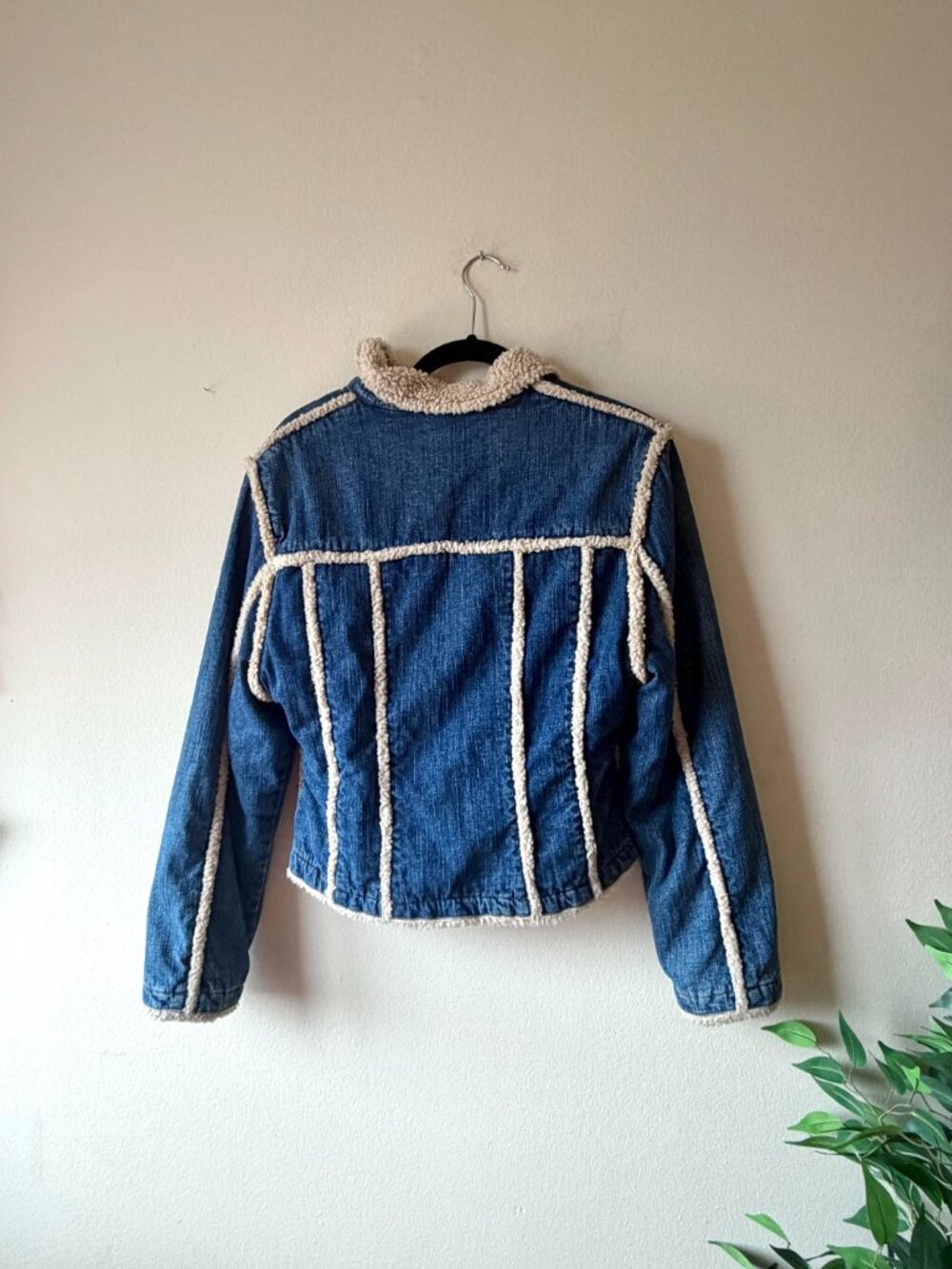 Vintage western denim sherpa jacket by wrangler retro cozy - Picture 8 of 8